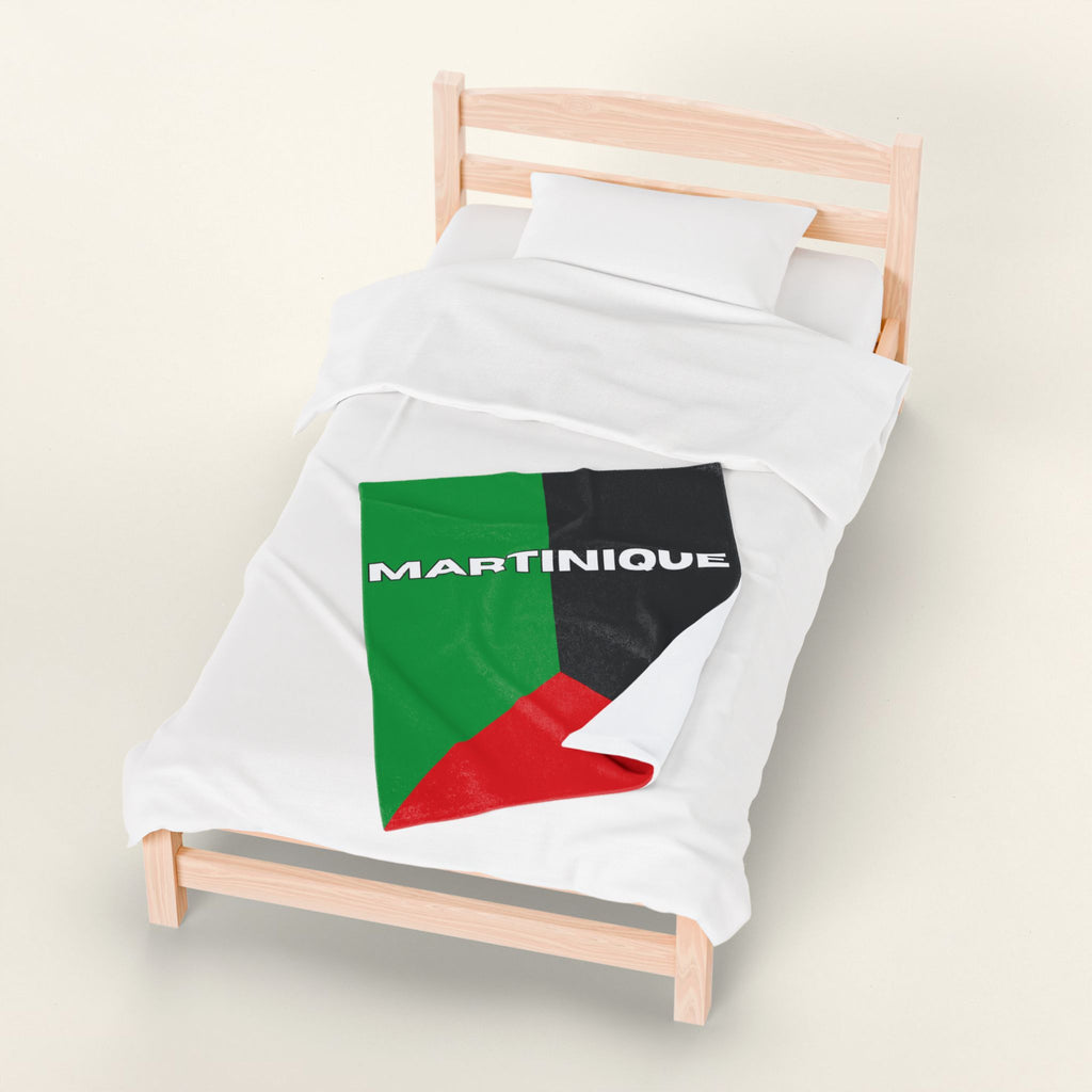 Martinique Flag Velveteen Plush Blanket - Irie Blues Boutique