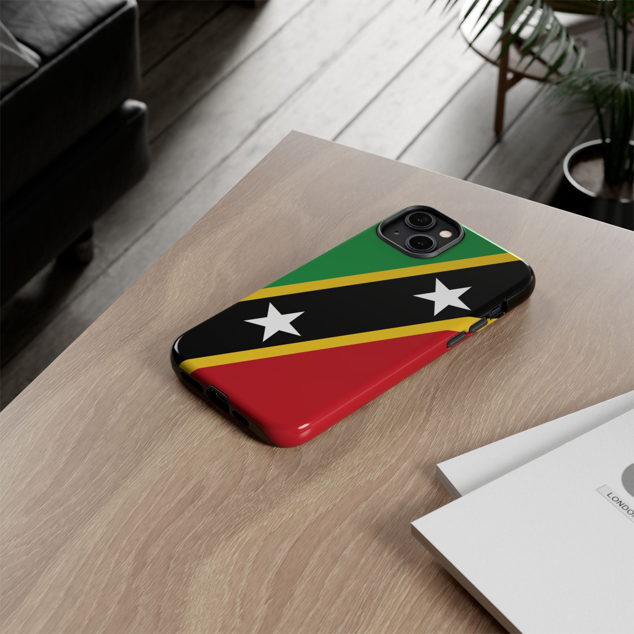 Saint Kitts and Nevis Flag Tough Phone Case -USVI Protective Phone Cover, Caribbean Flag Design, Flag Lover Gift, Island Phone Accessories, - Irie Blues Boutique
