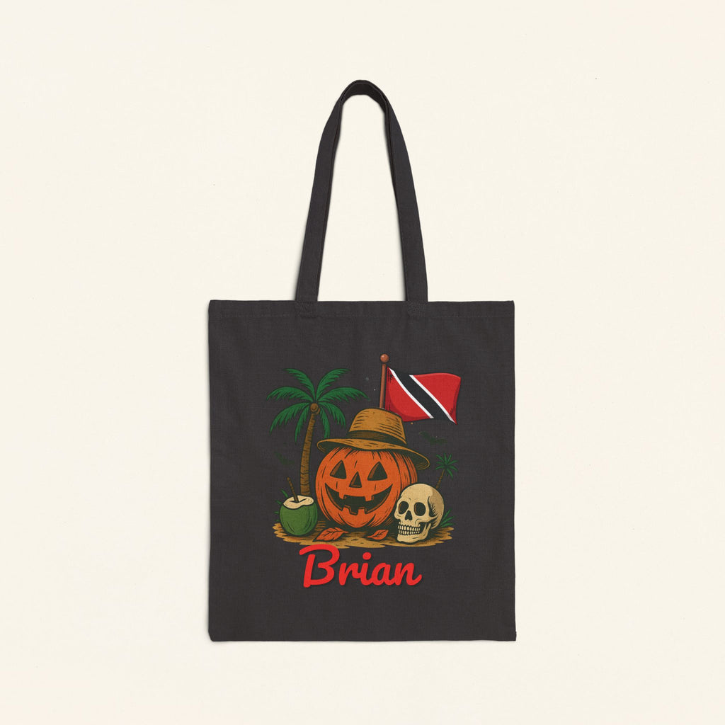 Personalized Caribbean Flag Trick Or Treat Bag