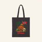 Personalized Caribbean Flag Trick Or Treat Bag