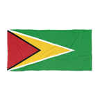 Guyana Flag Beach Towel, Caribbean Flag Beach Towel, Travel Beach Towel, Vacation Towel, Island Flag Beach Blanket, - Irie Blues Boutique