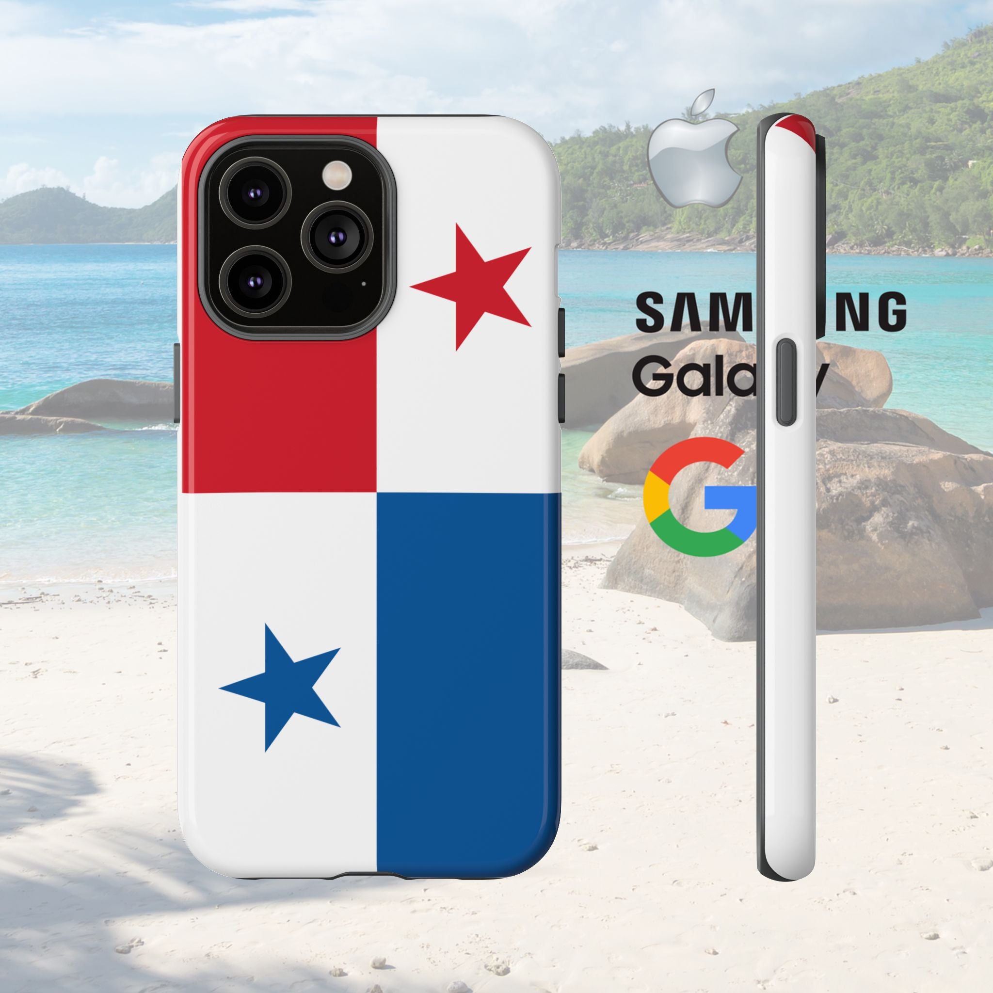 Panama Flag Tough Phone Case - Irie Blues Boutique