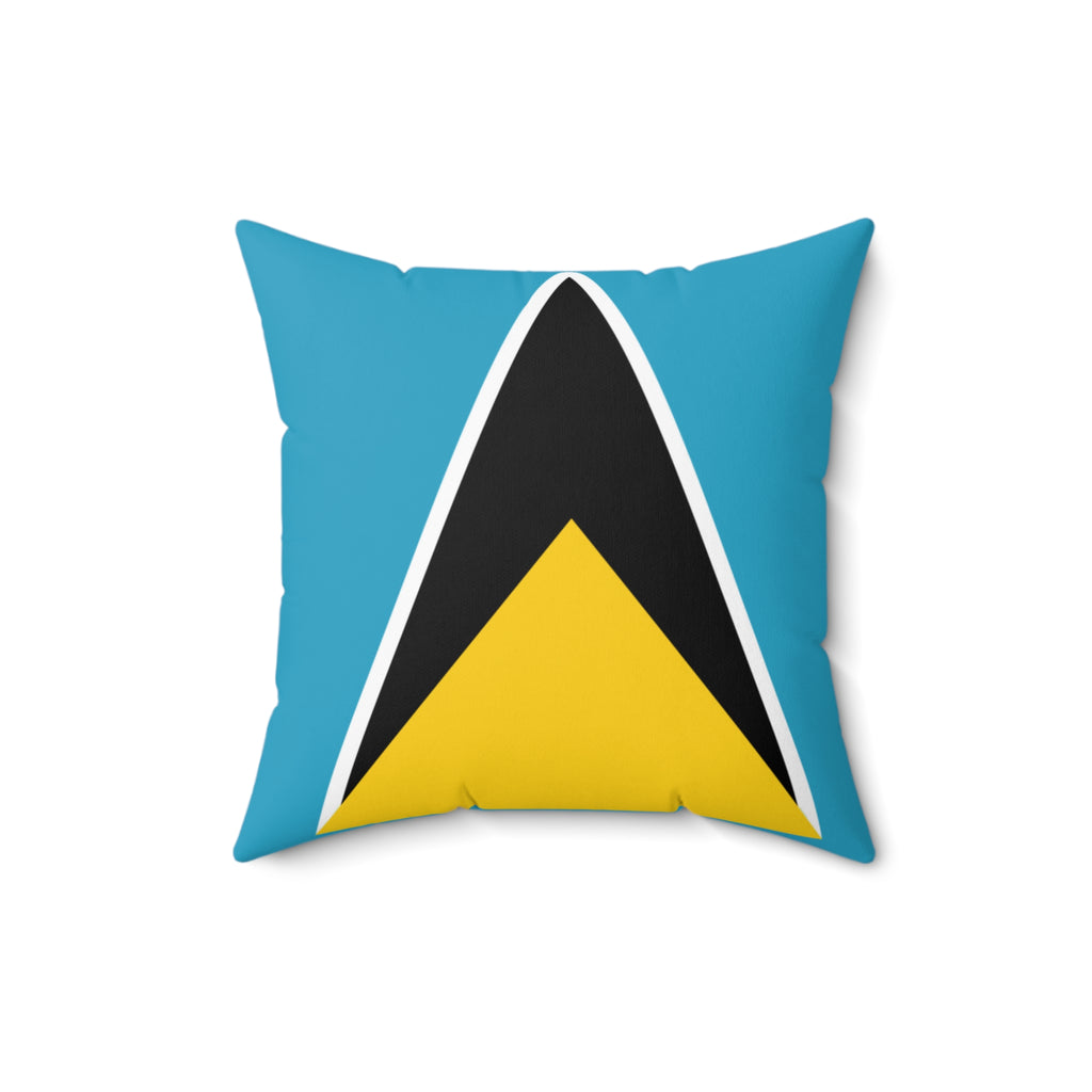 St. Lucia Vibrant Decorative Pillow - St Lucia Inspired Design, Home Decor, Gift Idea, Throw Pillow, Coastal Vibe, Tropical Accent - Irie Blues Boutique