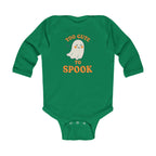 Too Cute To Spook Halloween Infant Long Sleeve Onesie, Baby Costume Clothes, Cute Ghost Bodysuit, Holiday Outfit, Unique Baby Gift - Irie Blues Boutique