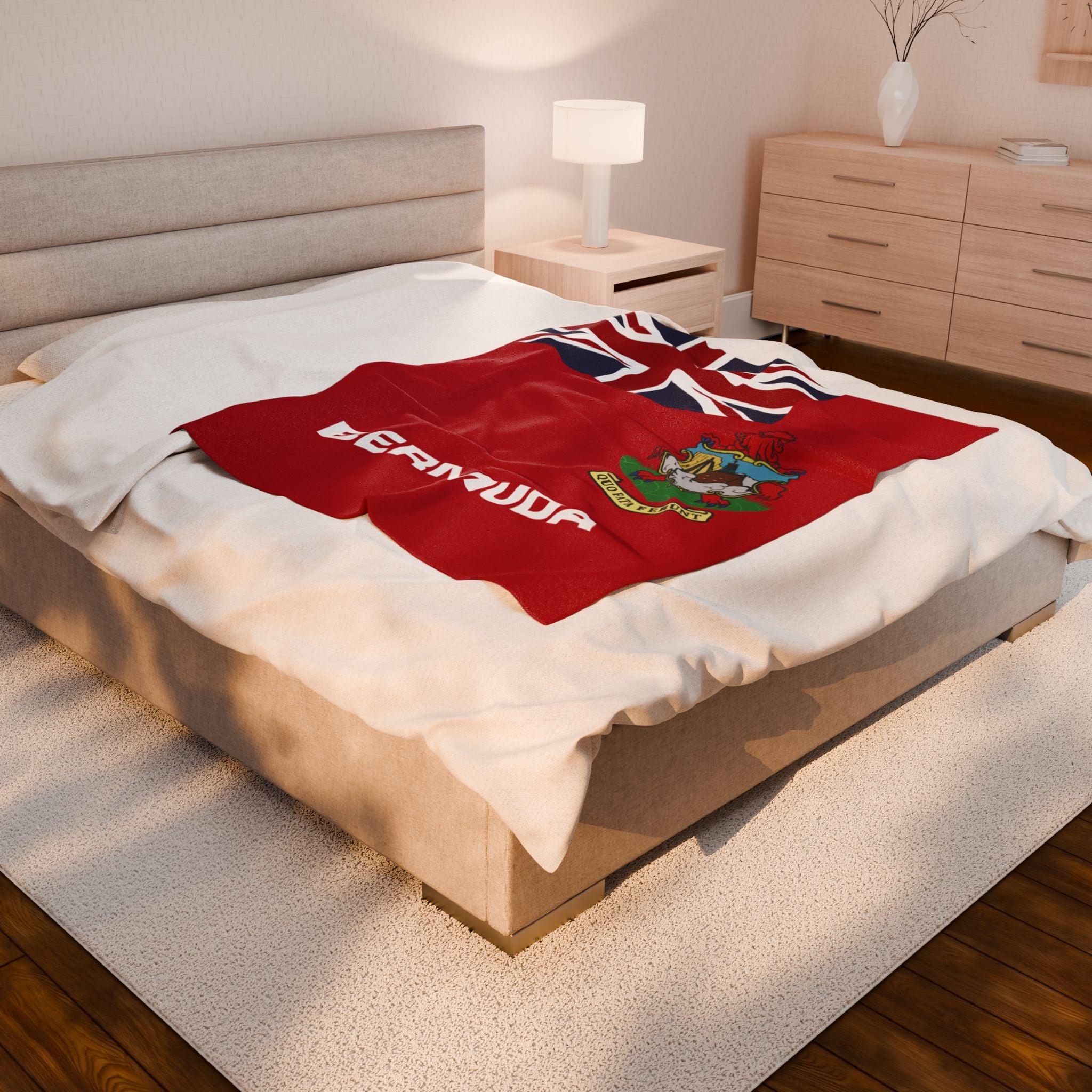 Bermuda Flag Velveteen Plush Blanket