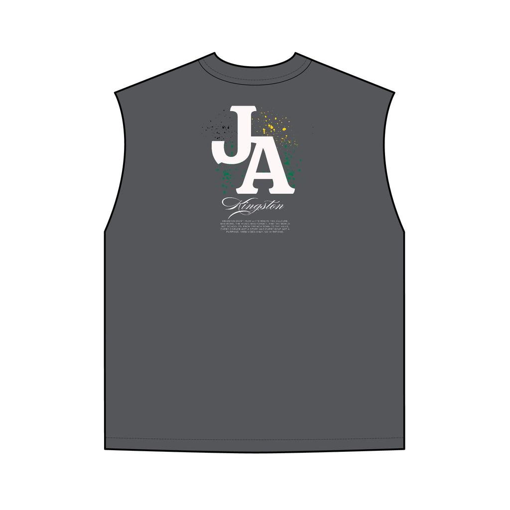 JA Caribbean Tank Top — Retro Island Vibe Sleeveless Tee - Irie Blues Boutique