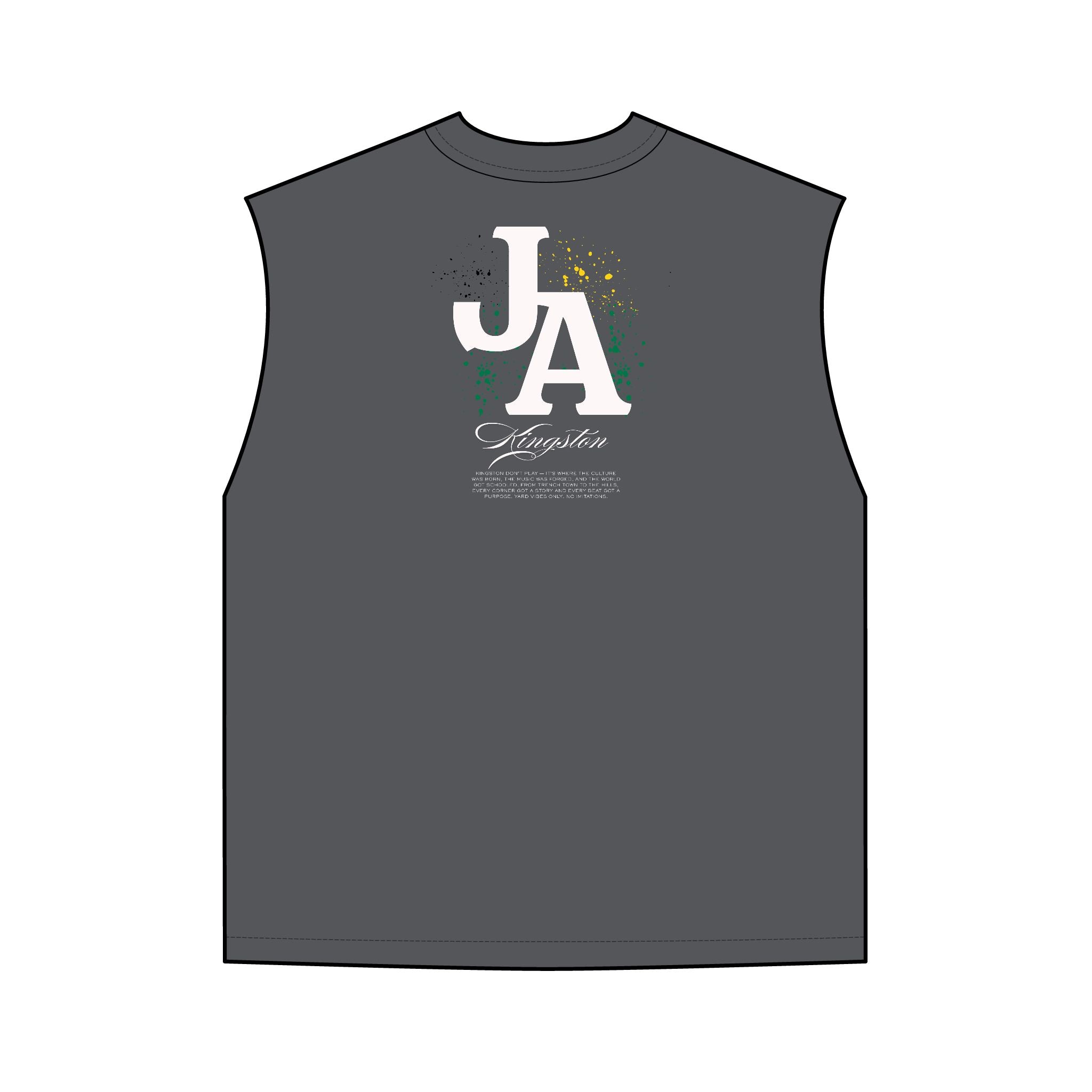 JA Caribbean Tank Top — Retro Island Vibe Sleeveless Tee - Irie Blues Boutique