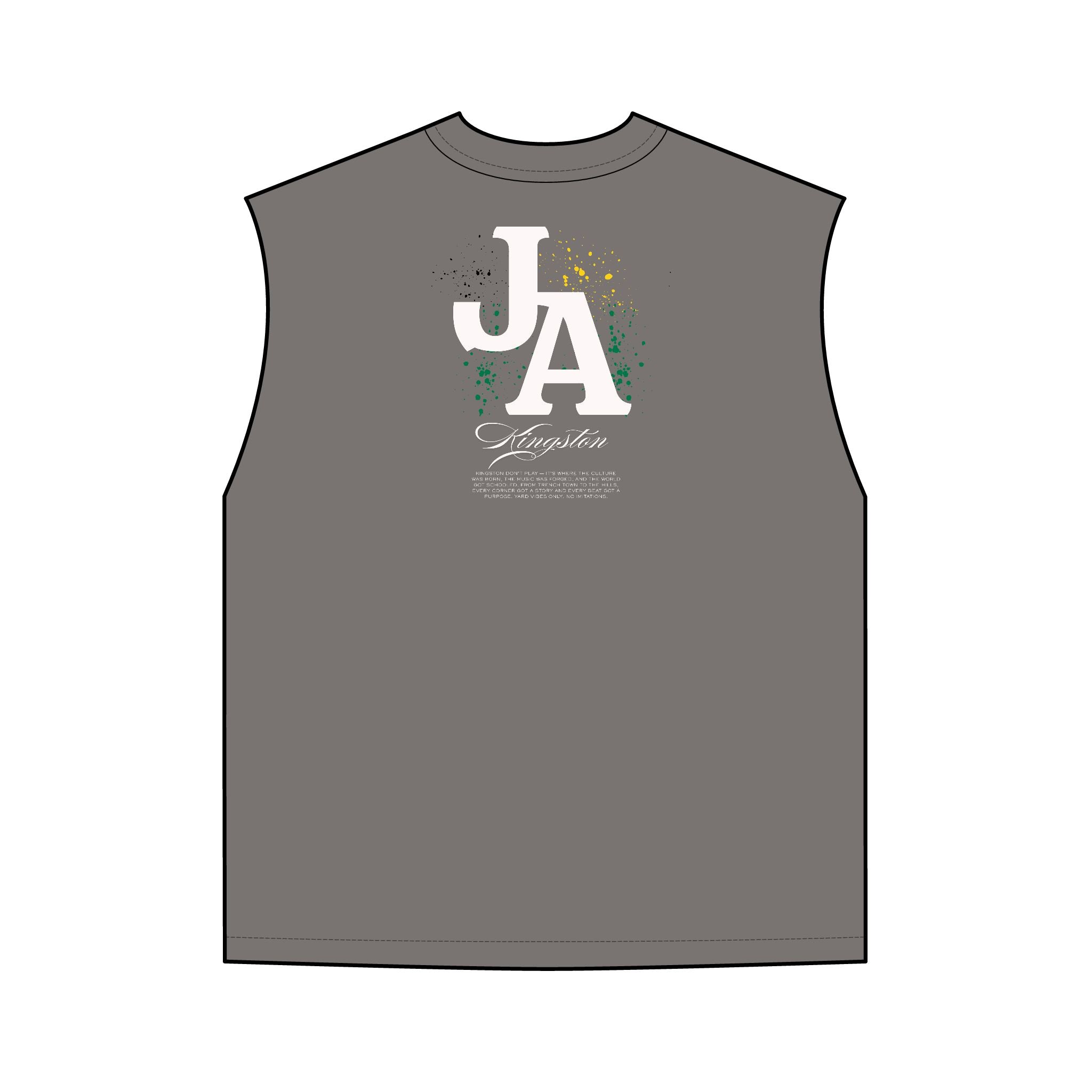 JA Caribbean Tank Top — Retro Island Vibe Sleeveless Tee - Irie Blues Boutique