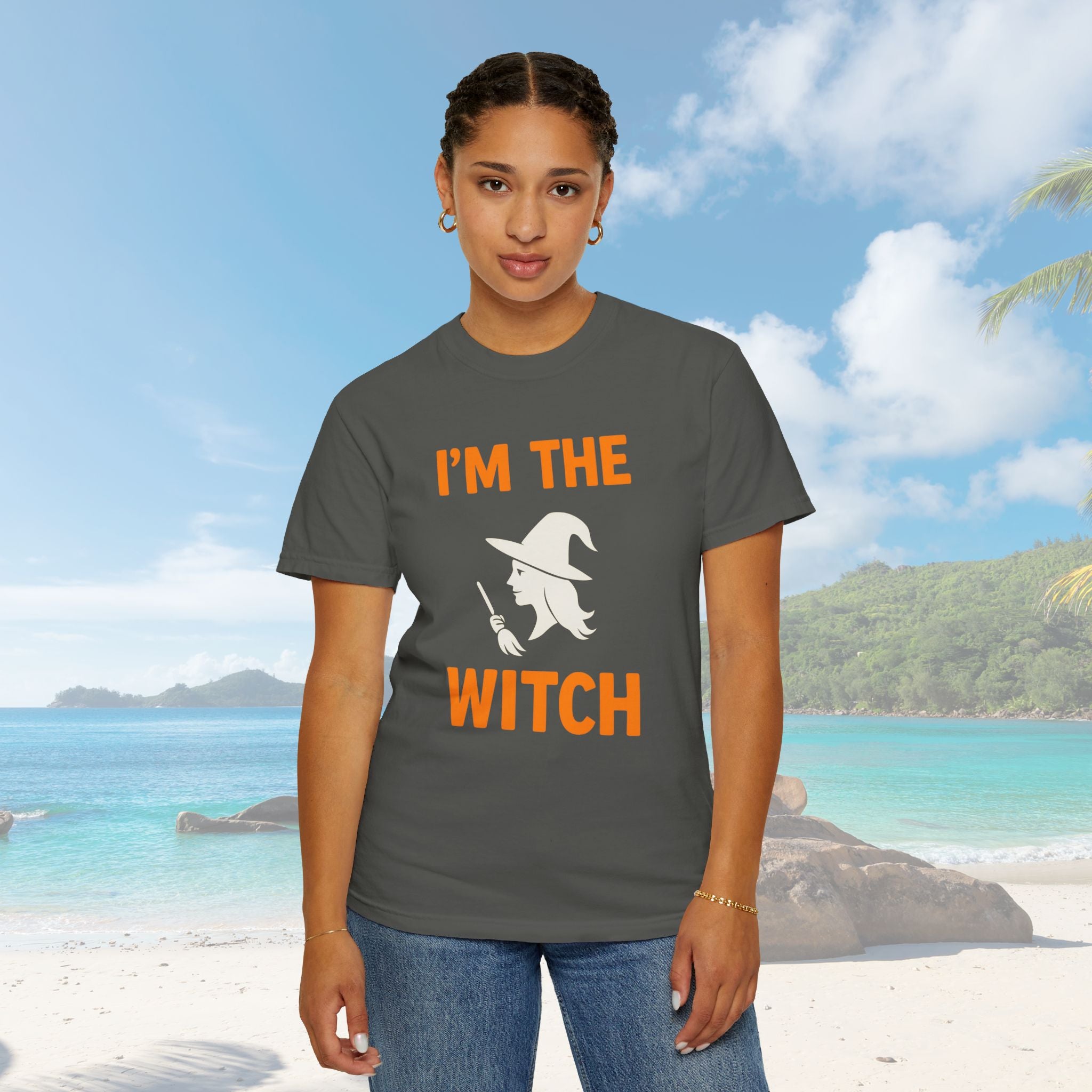 I'm The Witch Adult Costume Spooky Ghost Tshirt, Halloween T-shirt - Irie Blues Boutique