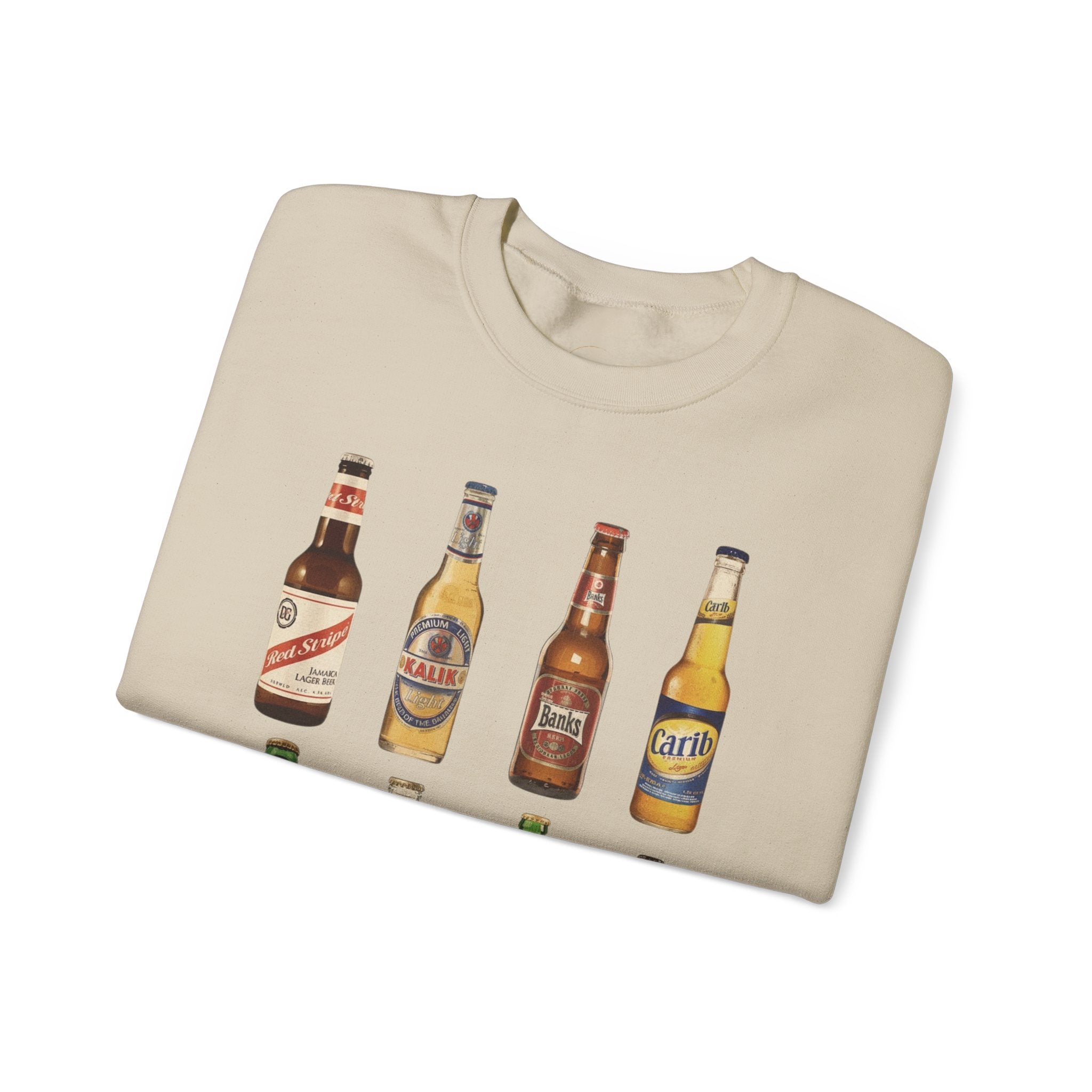 Vintage Retro Caribbean Beer Bottles Unisex Sweatshirt - Irie Blues Boutique