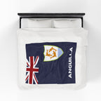 Anguilla Flag Velveteen Plush Blanket