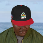 Haiti Zoe Embroidered Snapback Hat