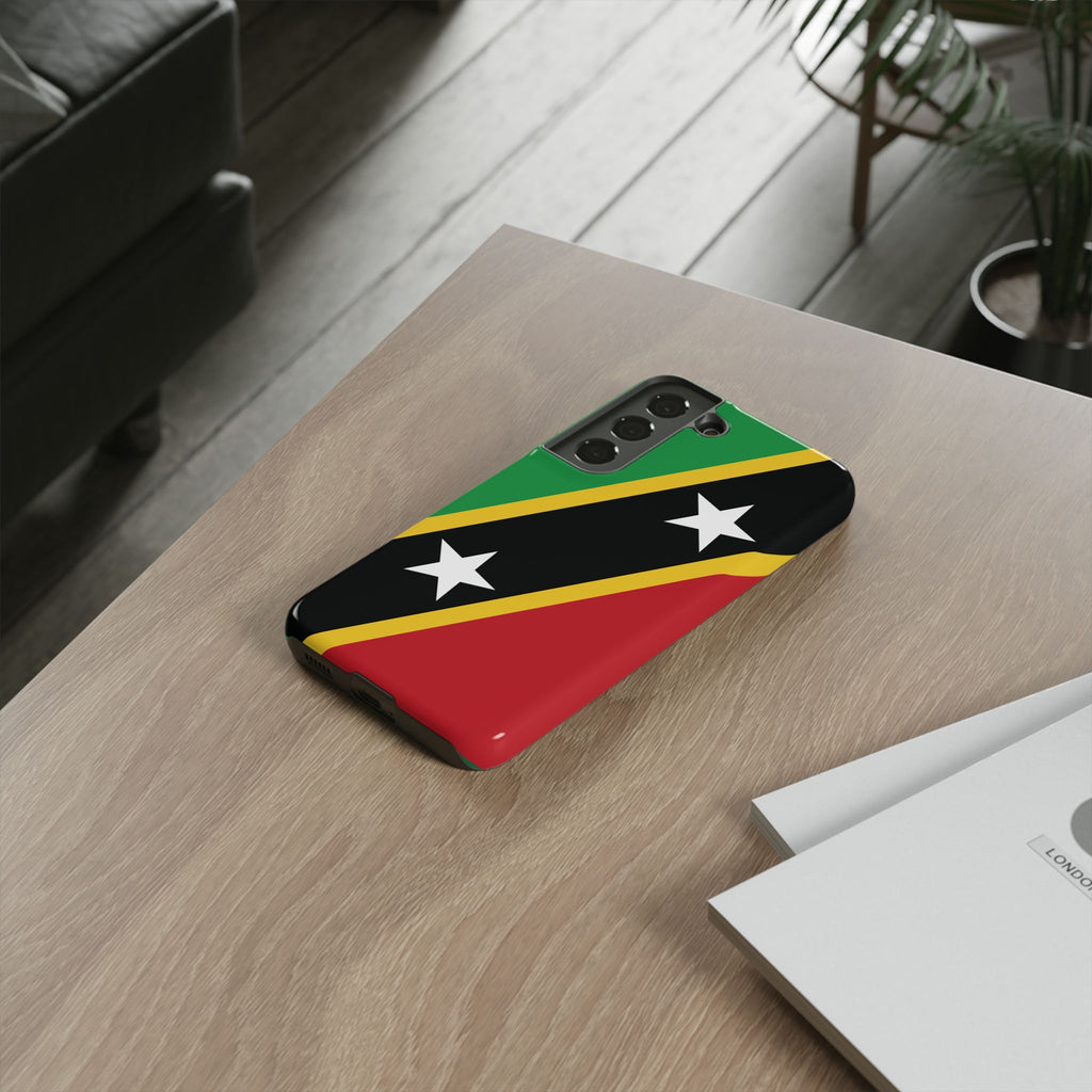 Saint Kitts and Nevis Flag Tough Phone Case -USVI Protective Phone Cover, Caribbean Flag Design, Flag Lover Gift, Island Phone Accessories, - Irie Blues Boutique