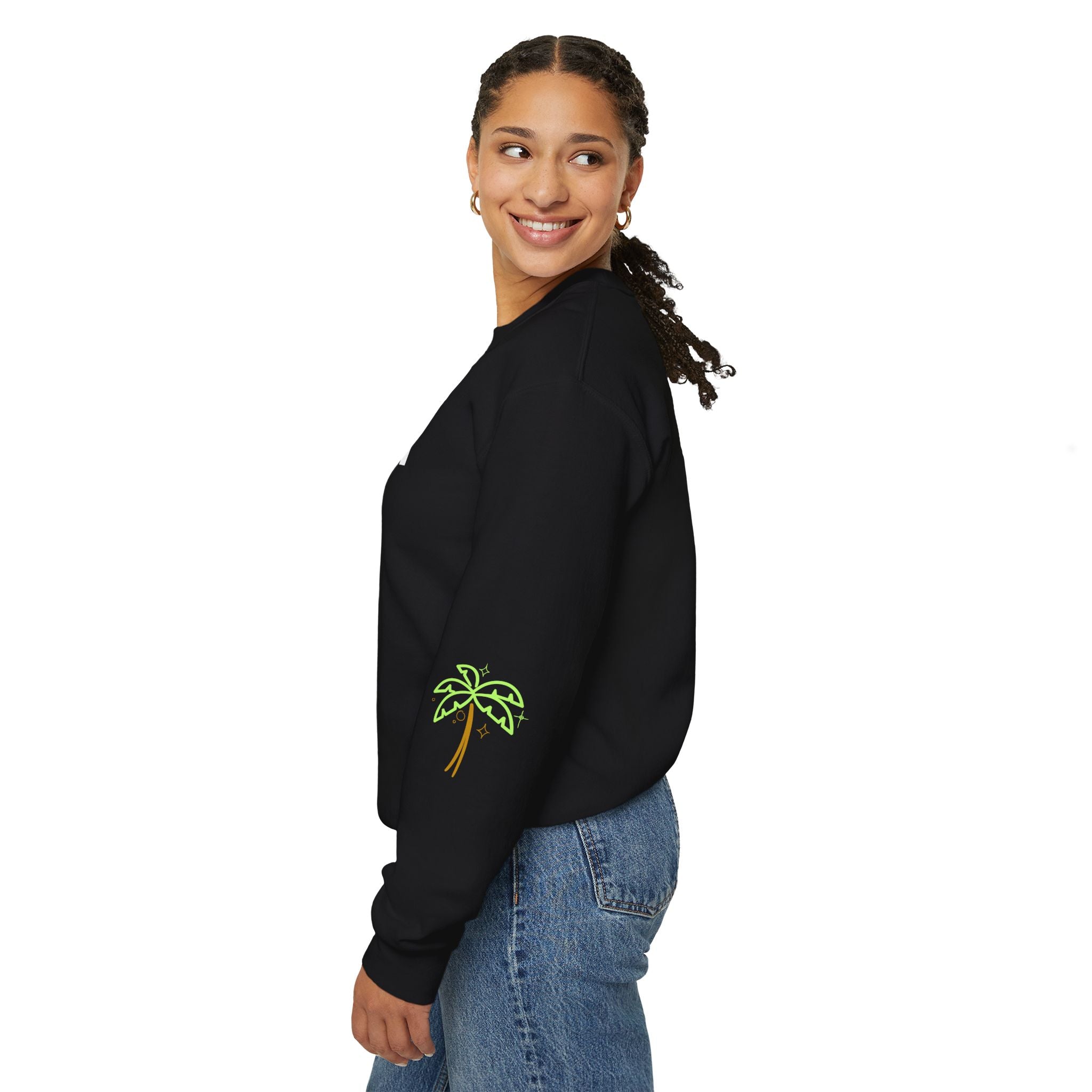 Caribbean Gyals Run It, Ask Riri Crewneck Sweatshirt