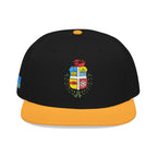 Aruba Coat of Arms Embroidered Snapback Hat - Irie Blues Boutique
