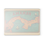 Vintage Panama Map Glass Cutting Board - Irie Blues Boutique