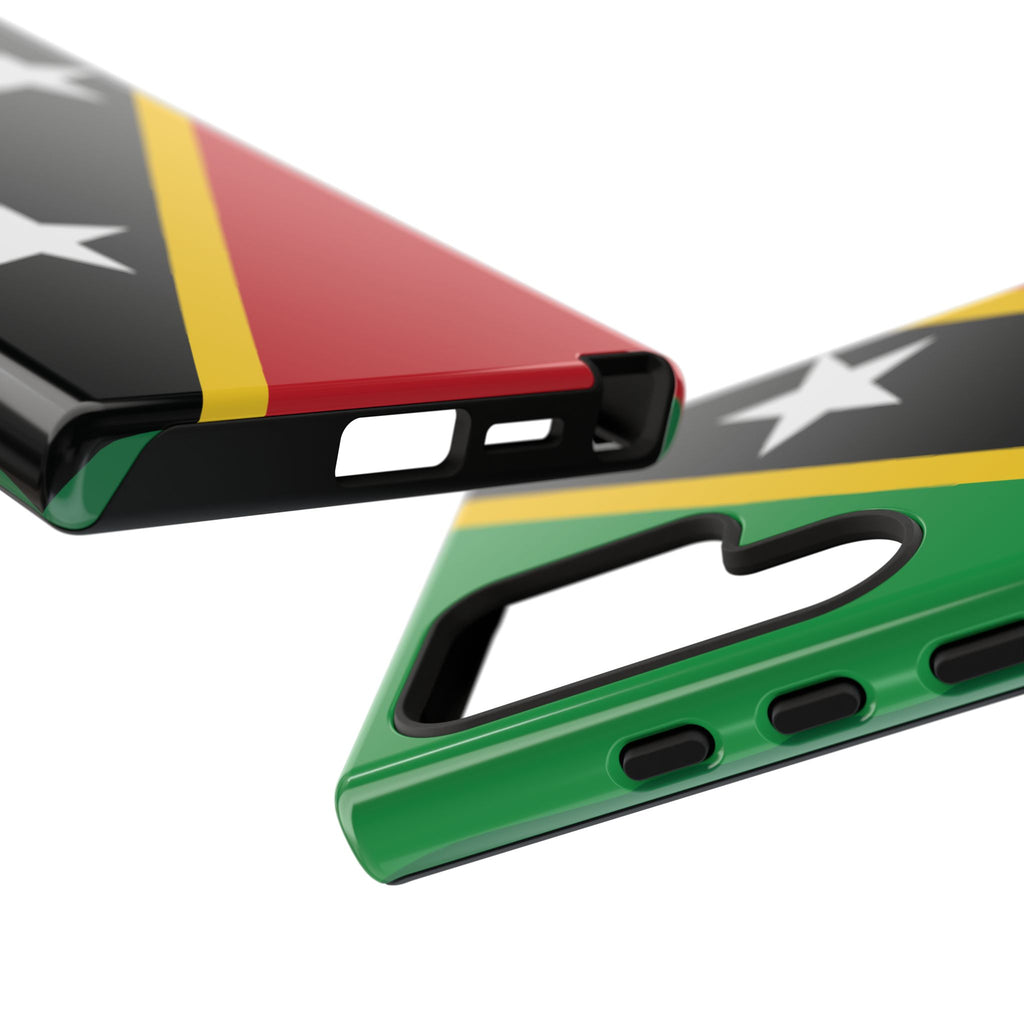 Saint Kitts and Nevis Flag Tough Phone Case -USVI Protective Phone Cover, Caribbean Flag Design, Flag Lover Gift, Island Phone Accessories, - Irie Blues Boutique