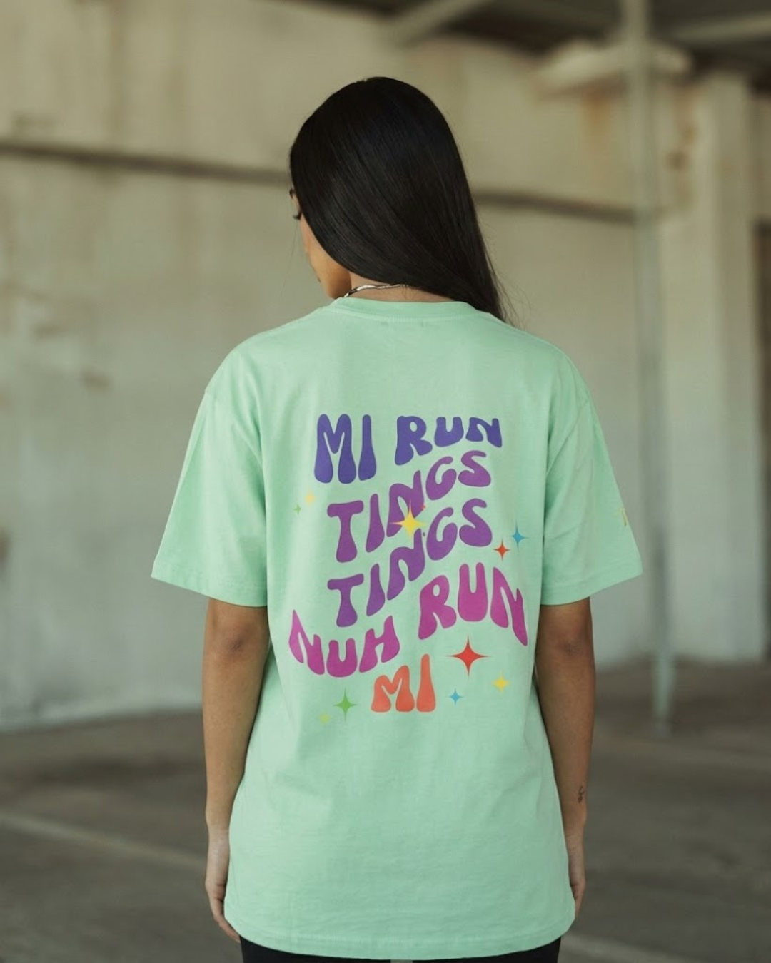 Daily Affirmation Mi Run Tings Caribbean Phrase T-Shirt