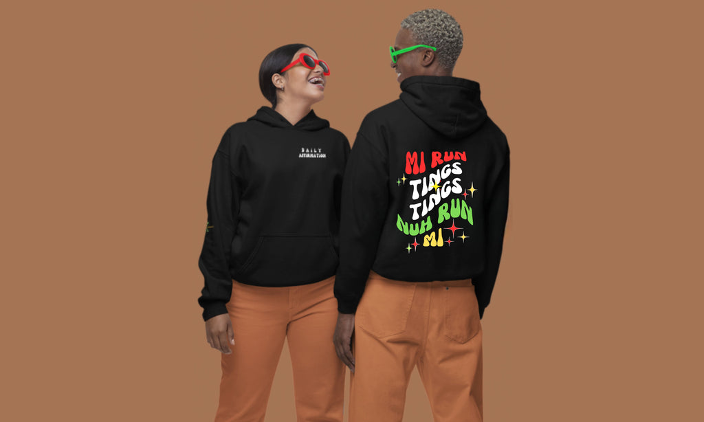 Daily Affirmation Unisex Caribbean Hoodie - Irie Blues Boutique