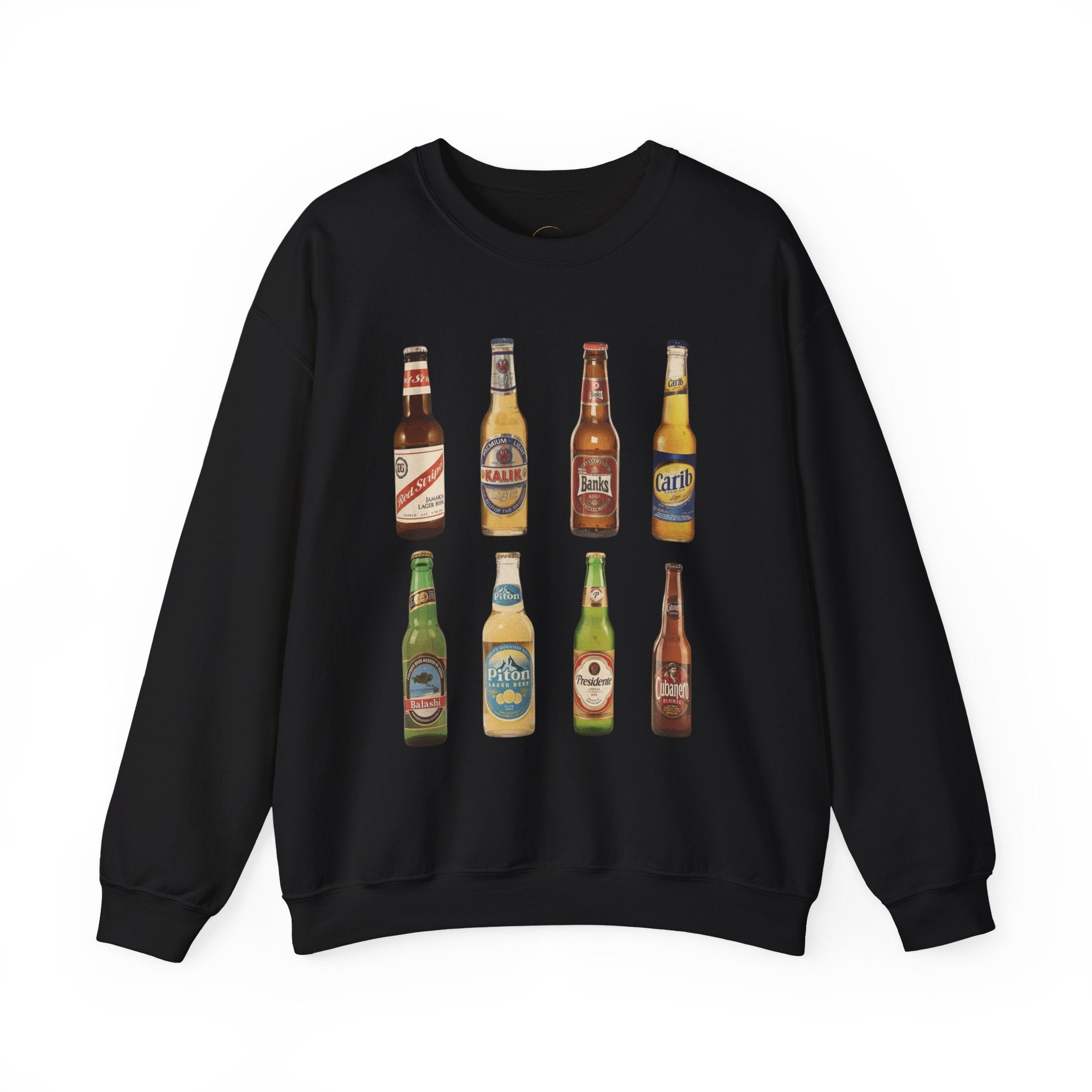 Vintage Retro Caribbean Beer Bottles Unisex Sweatshirt
