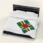 Dominica Flag Velveteen Plush Blanket