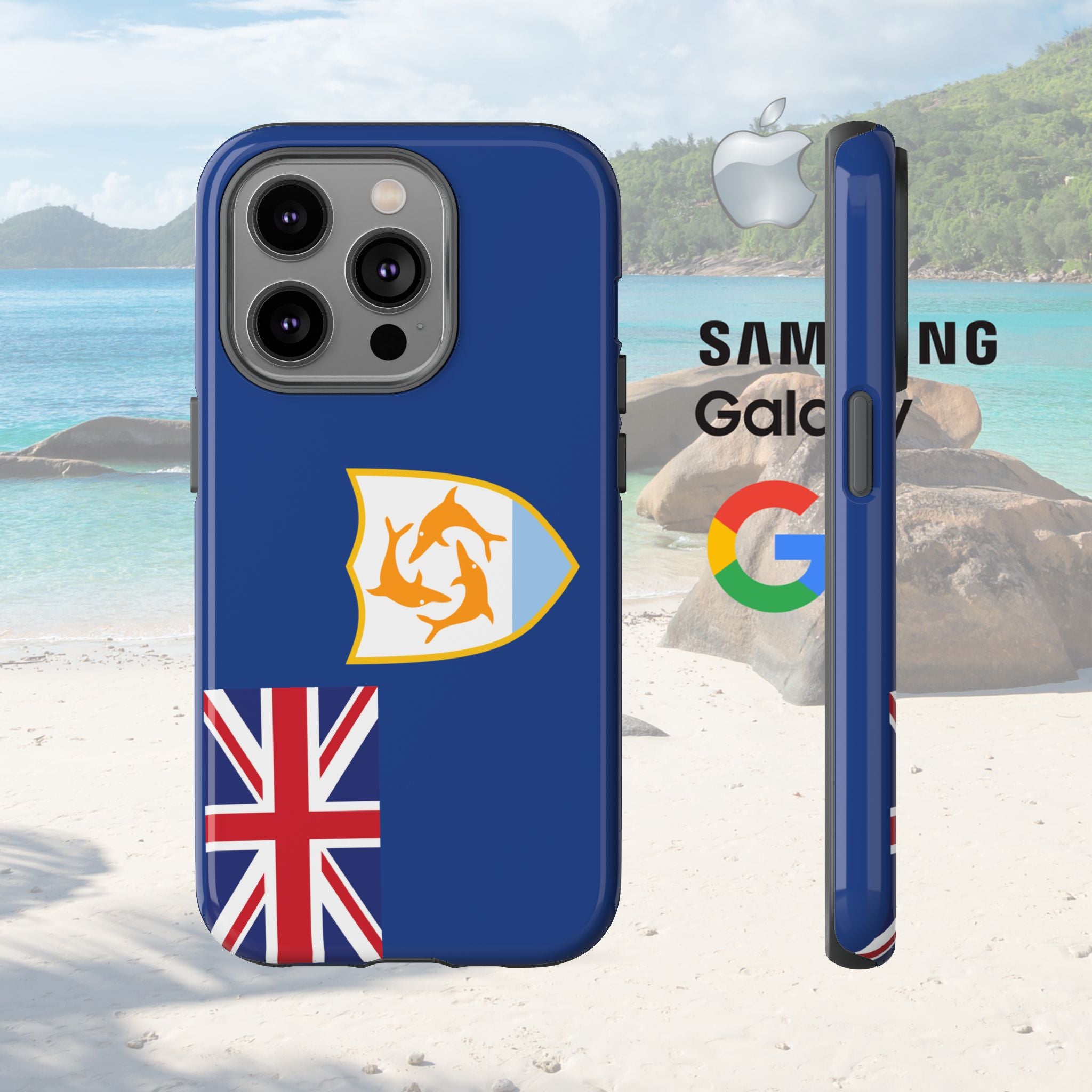Anguilla Flag Tough Phone Case