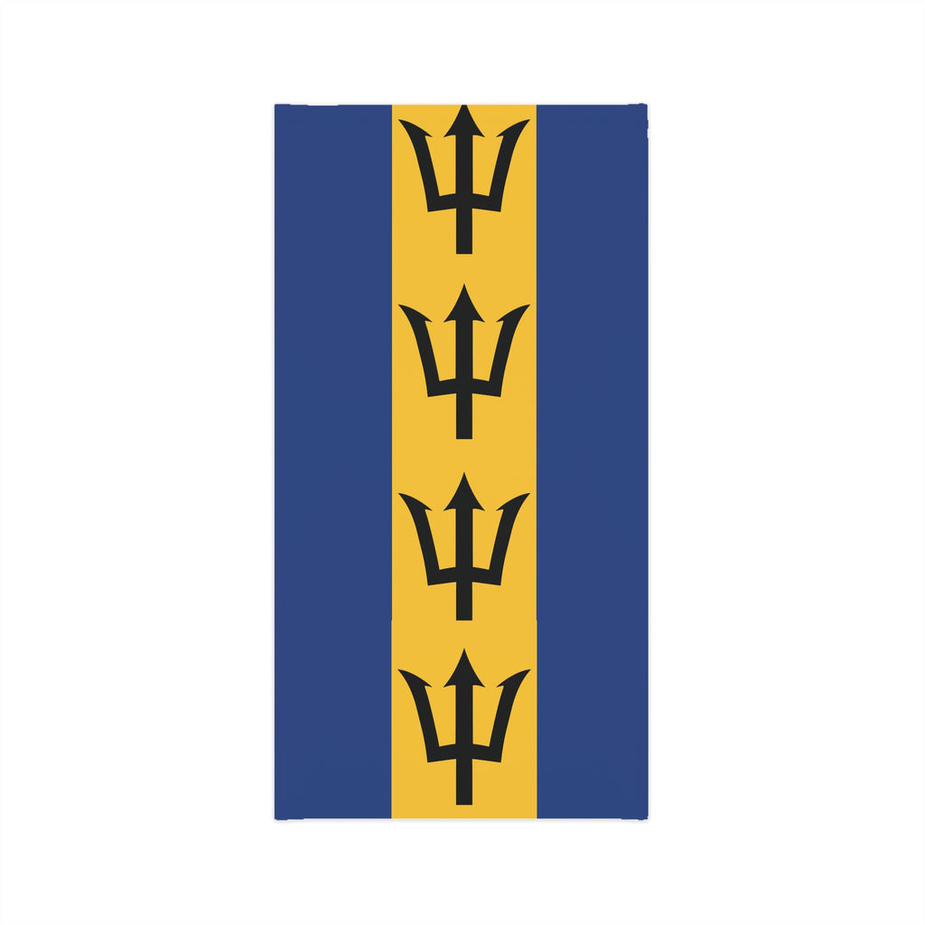 Barbados Flag Carnival Mask Neck Gaiter - Irie Blues Boutique