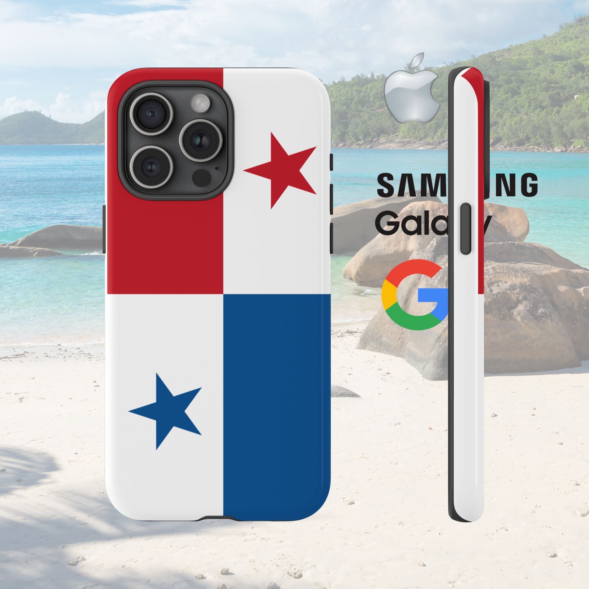 Panama Flag Tough Phone Case - Irie Blues Boutique