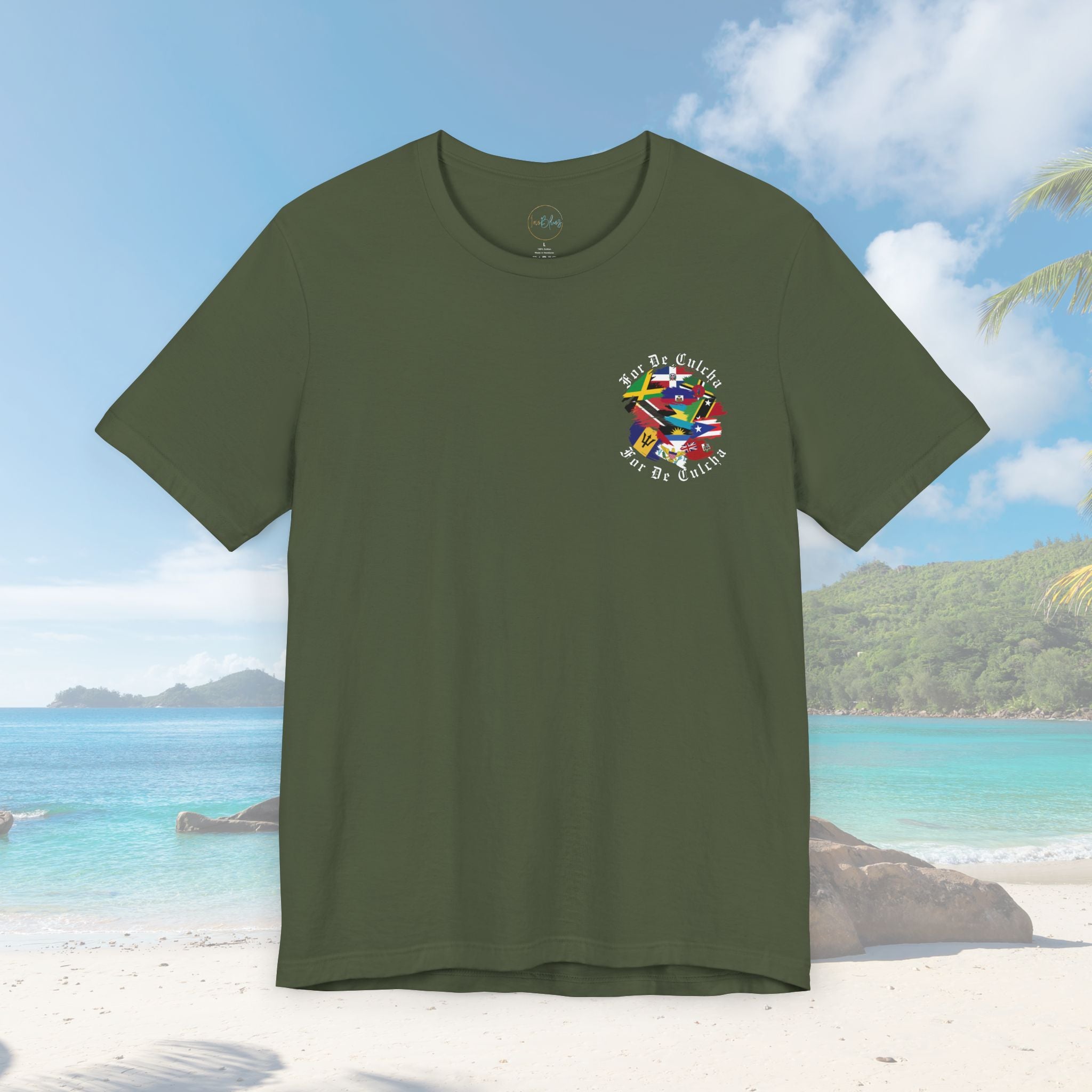 For The Culture Caribbean Flags Unisex T-Shirt - Irie Blues Boutique