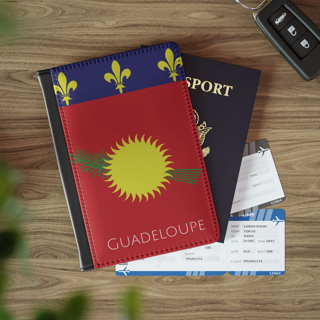 Guadeloupe Flag Passport Cover - Irie Blues Boutique