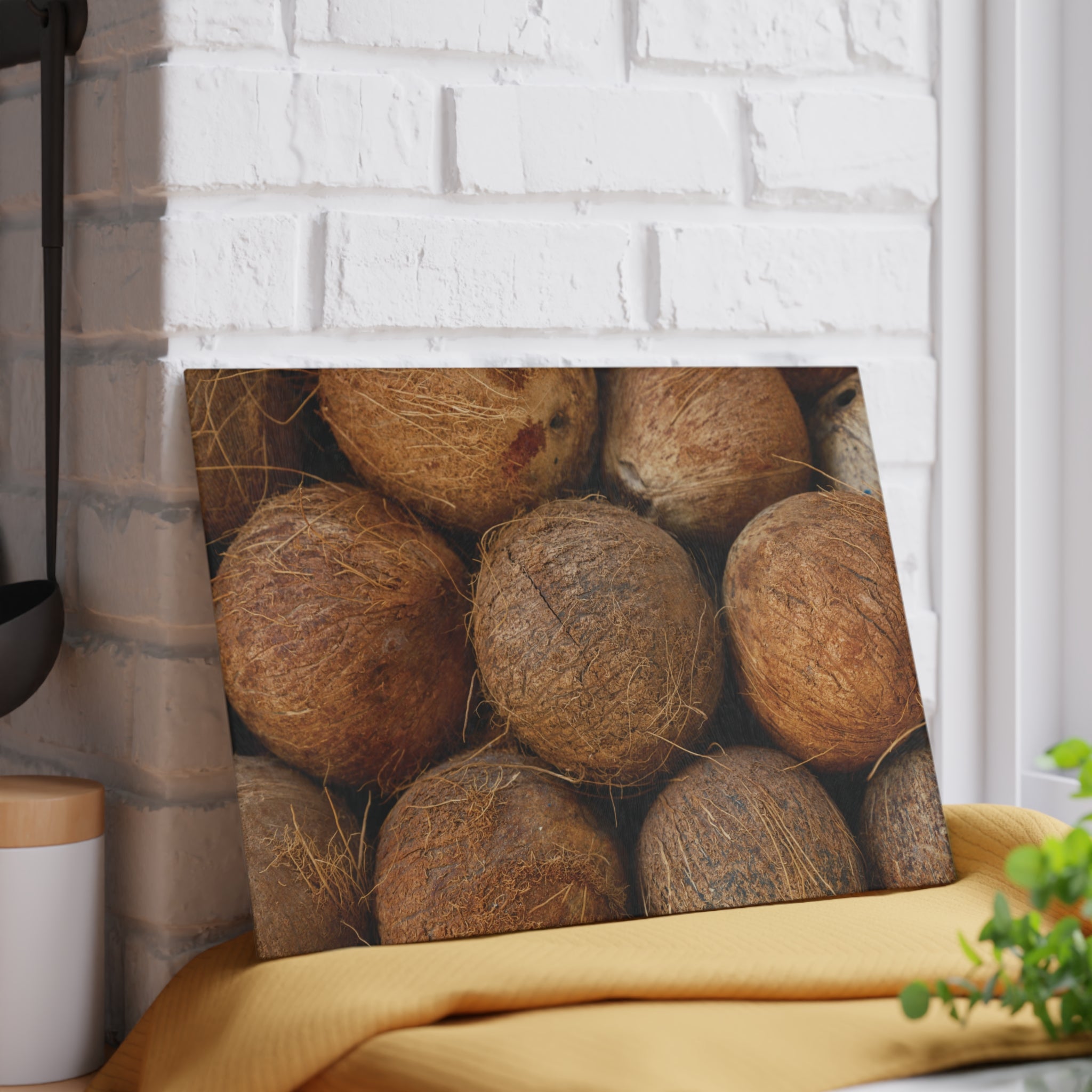 Coconuts Glass Cutting Board