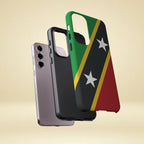 Saint Kitts and Nevis Flag Tough Phone Case -USVI Protective Phone Cover, Caribbean Flag Design, Flag Lover Gift, Island Phone Accessories, - Irie Blues Boutique