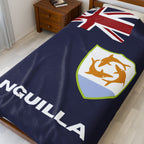 Anguilla Flag Velveteen Plush Blanket
