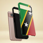 Saint Kitts and Nevis Flag Tough Phone Case -USVI Protective Phone Cover, Caribbean Flag Design, Flag Lover Gift, Island Phone Accessories, - Irie Blues Boutique