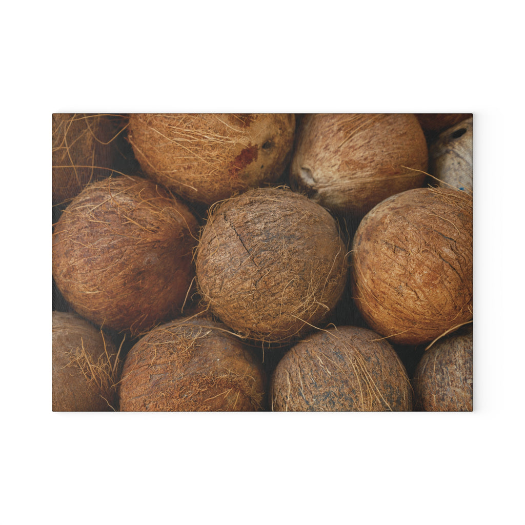 Coconuts Glass Cutting Board