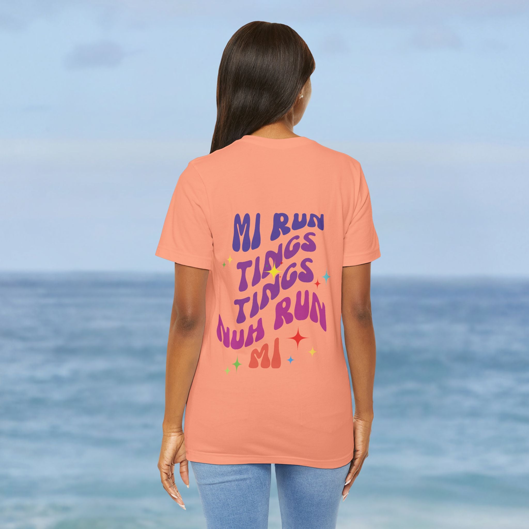 Daily Affirmation Mi Run Tings Caribbean Phrase T-Shirt - Irie Blues Boutique