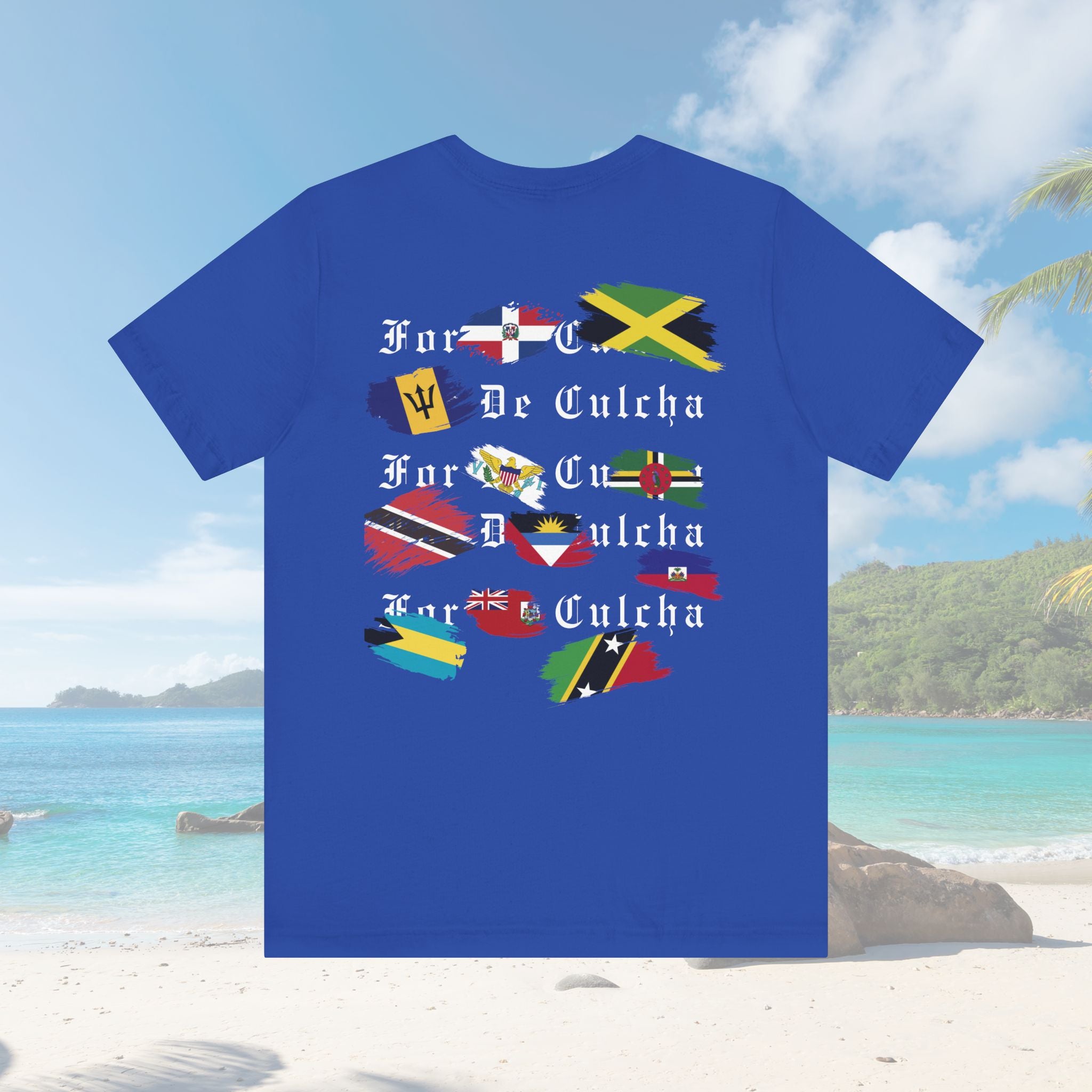 For The Culture Caribbean Flags Unisex T-Shirt - Irie Blues Boutique