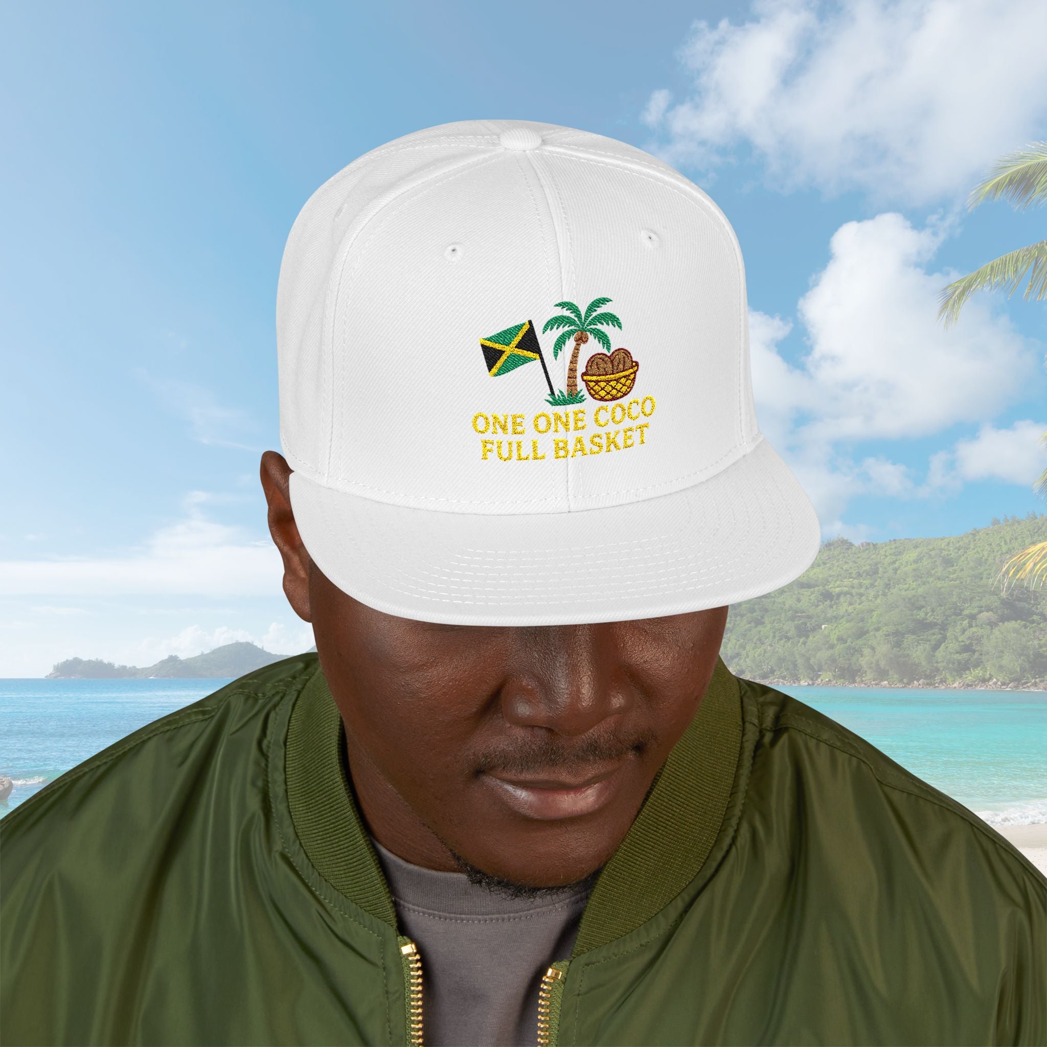 One One Coco Full Basket Embroidery Hat - Irie Blues Boutique