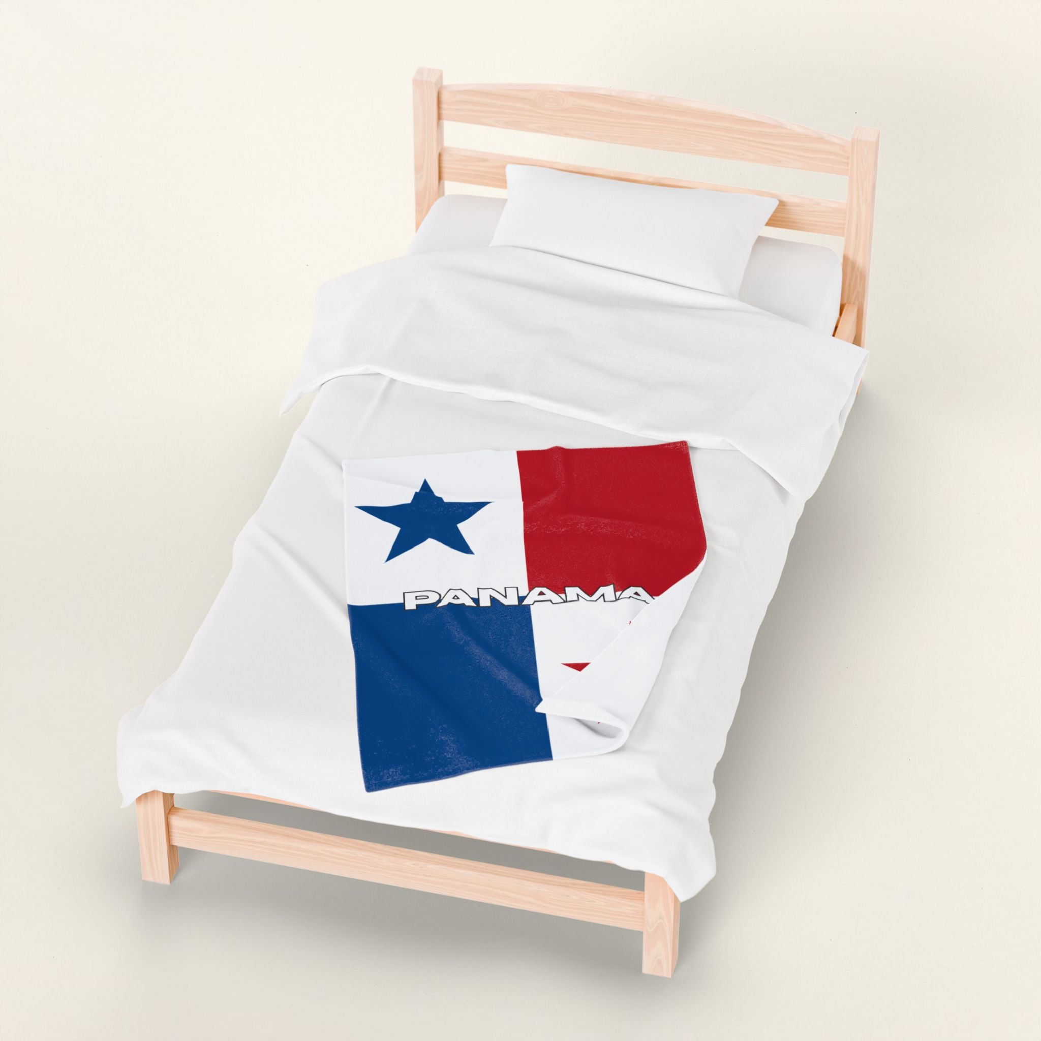 Panama Flag Velveteen Plush Blanket - Irie Blues Boutique