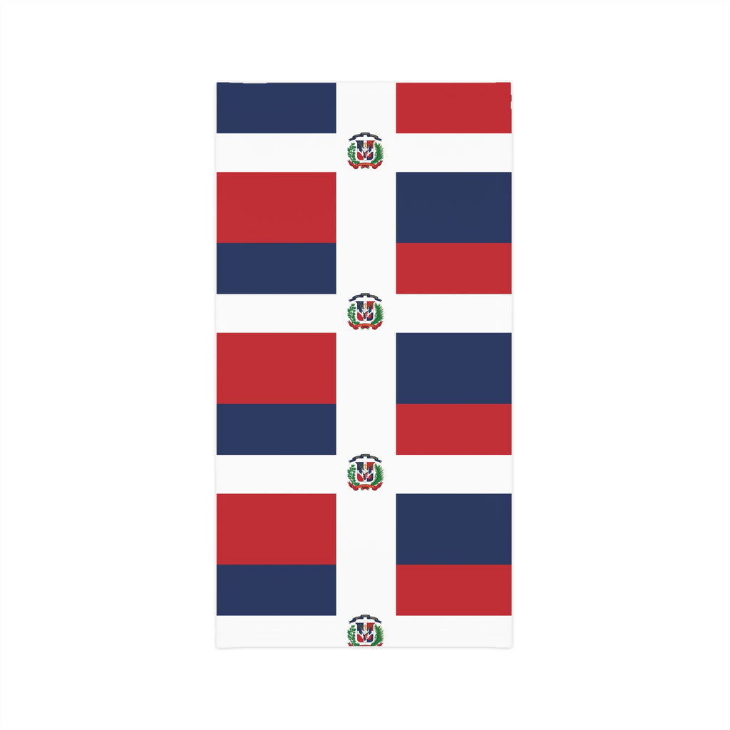 Dominican Republic Carnival Mask, Caribbean Flag Neck Gaiter, Flag Jouvert Carnival Mask for Festivals, Party Accessories, Headwrap Scarf - Irie Blues Boutique