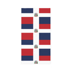 Dominican Republic Carnival Mask, Caribbean Flag Neck Gaiter, Flag Jouvert Carnival Mask for Festivals, Party Accessories, Headwrap Scarf - Irie Blues Boutique