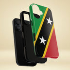 Saint Kitts and Nevis Flag Tough Phone Case -USVI Protective Phone Cover, Caribbean Flag Design, Flag Lover Gift, Island Phone Accessories, - Irie Blues Boutique