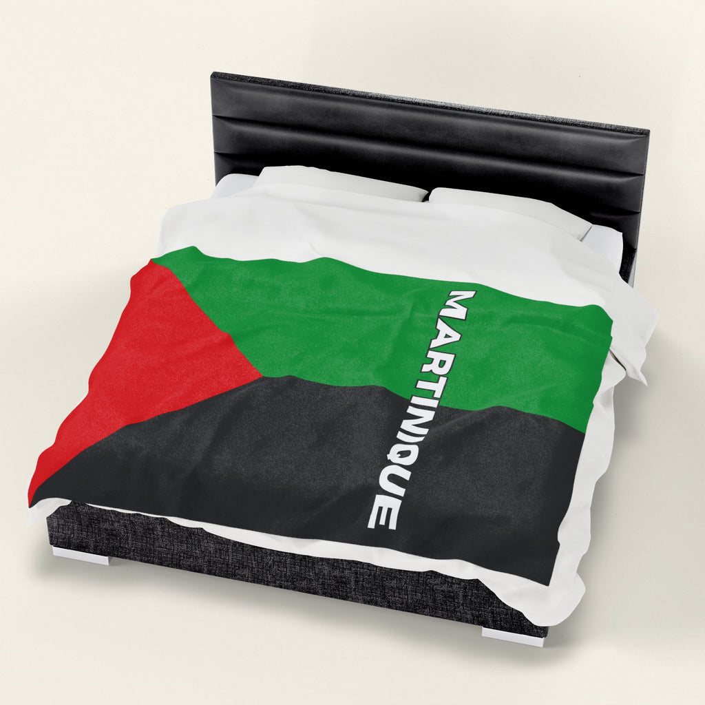 Martinique Flag Velveteen Plush Blanket - Irie Blues Boutique
