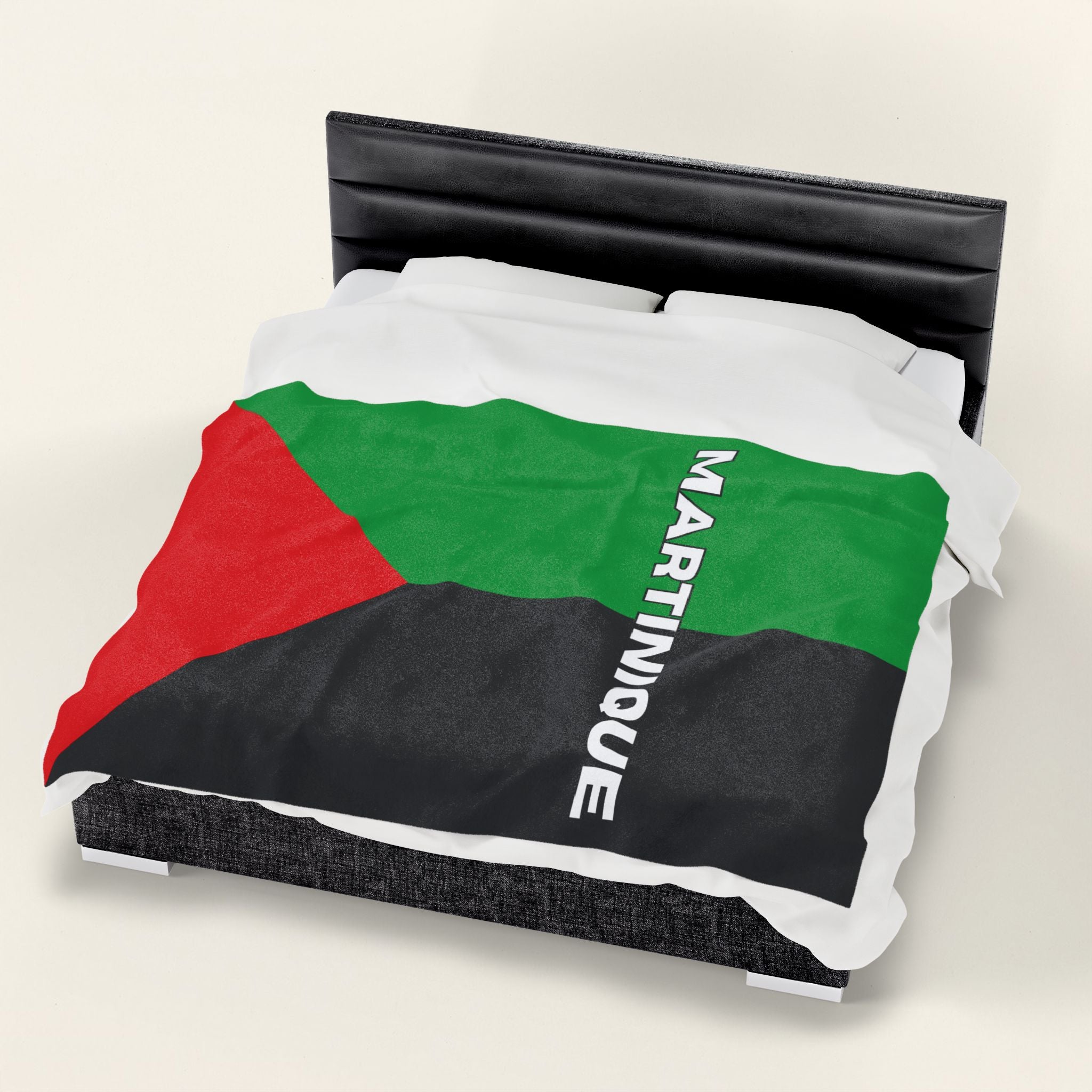 Martinique Flag Velveteen Plush Blanket - Irie Blues Boutique