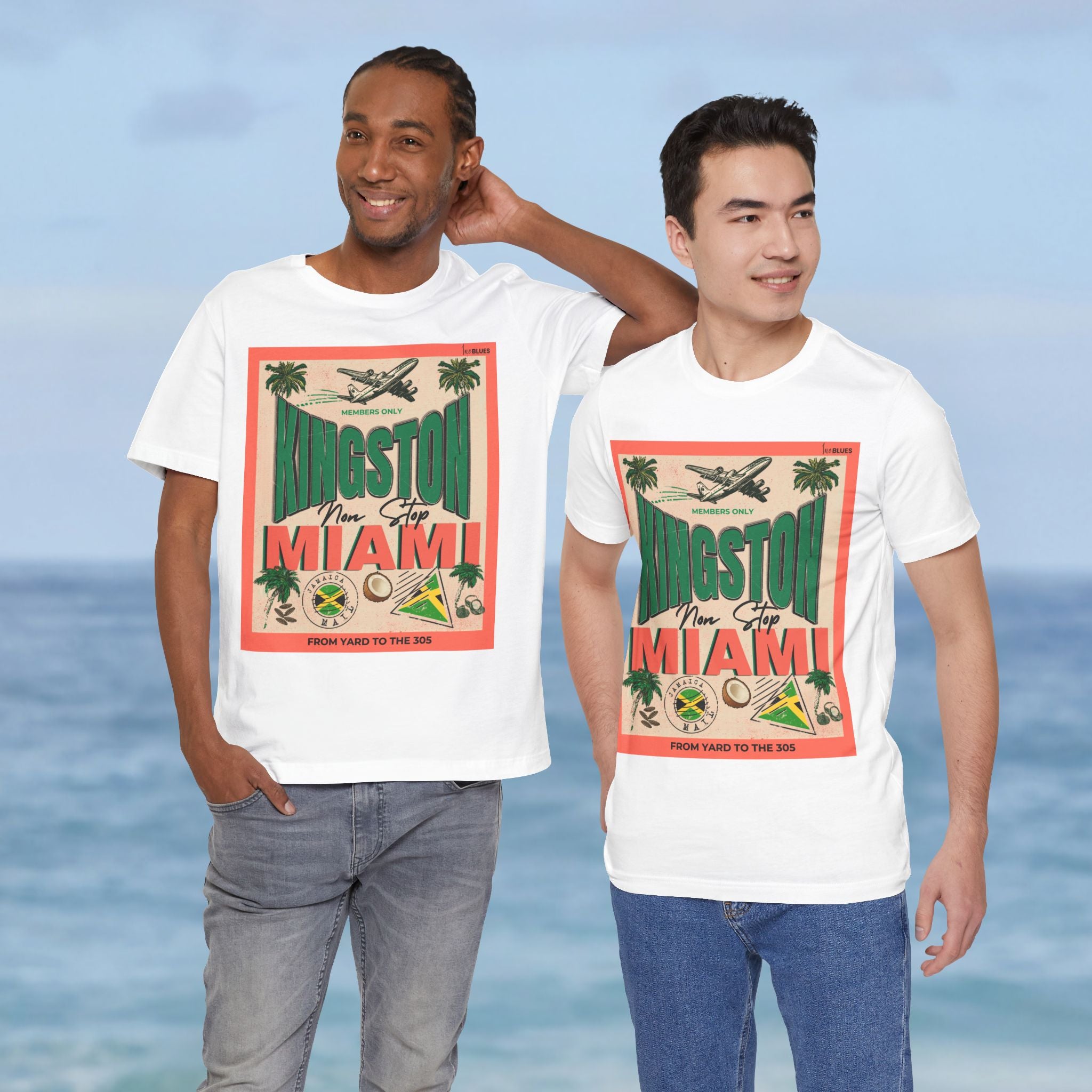 Kingston to Miami Vintage Travel T-Shirt - Irie Blues Boutique