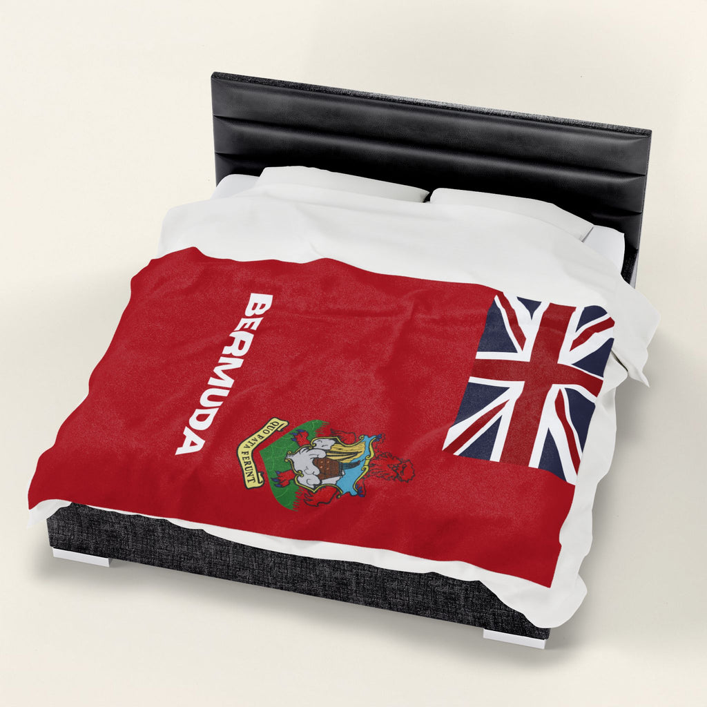 Bermuda Flag Velveteen Plush Blanket