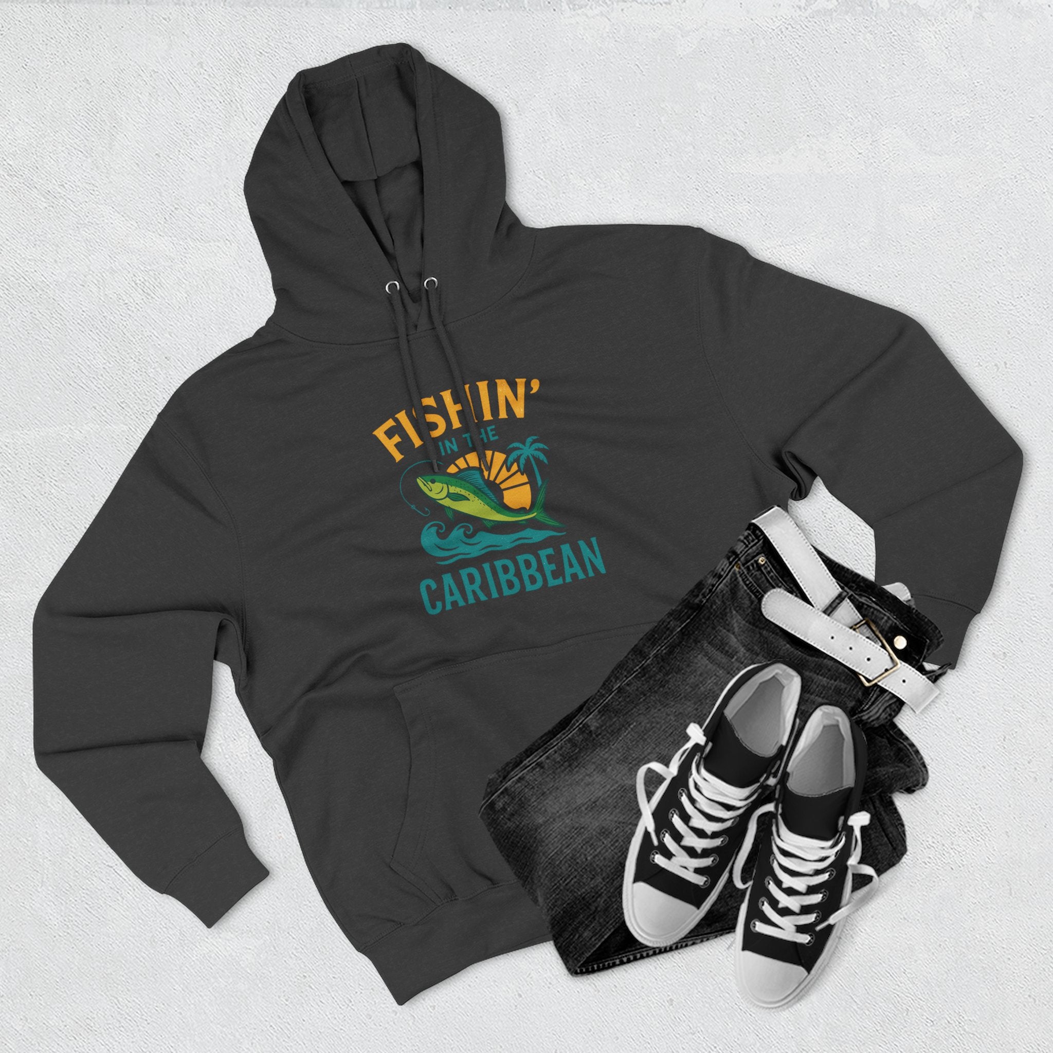 Caribbean Fishing Hoodie - Irie Blues Boutique
