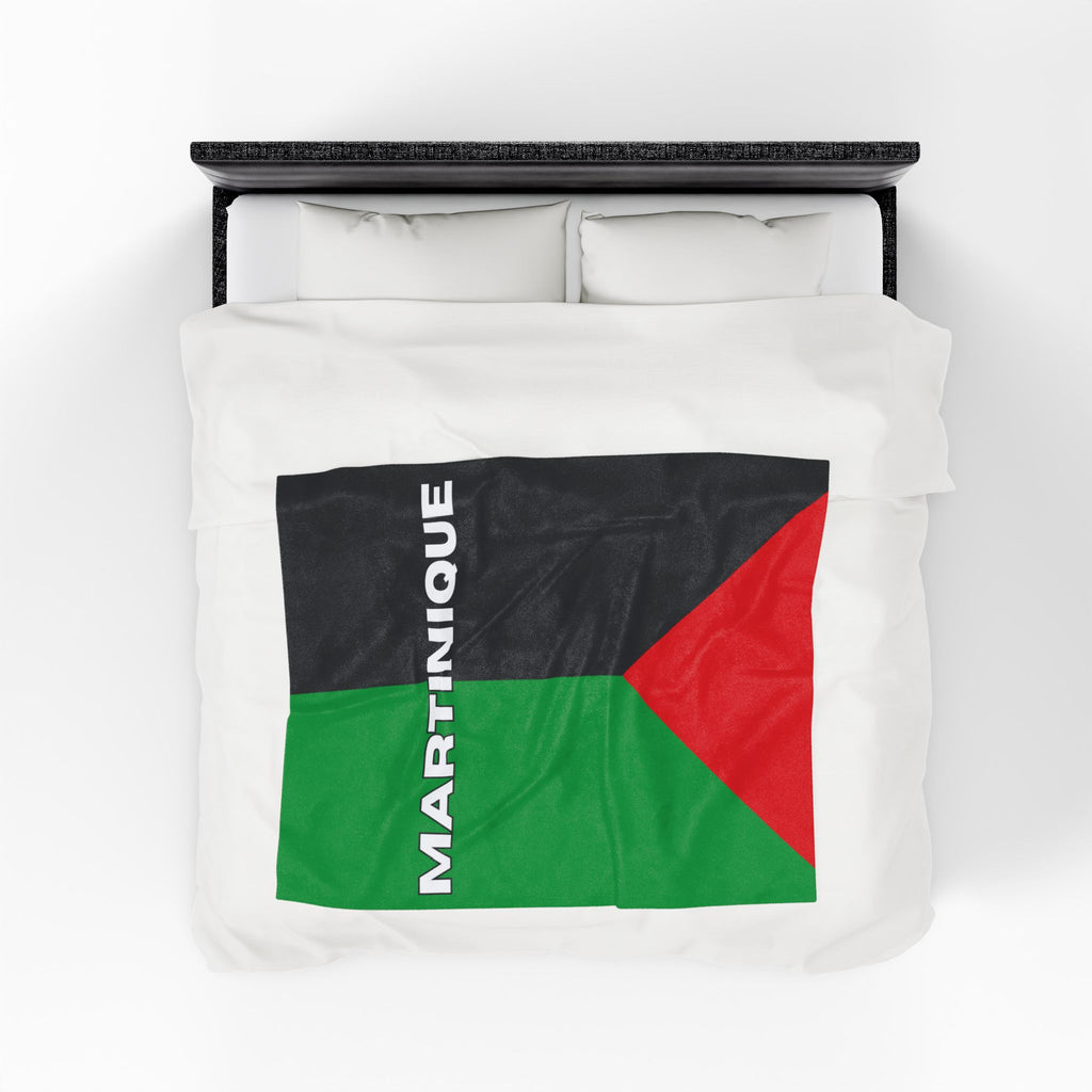 Martinique Flag Velveteen Plush Blanket - Irie Blues Boutique