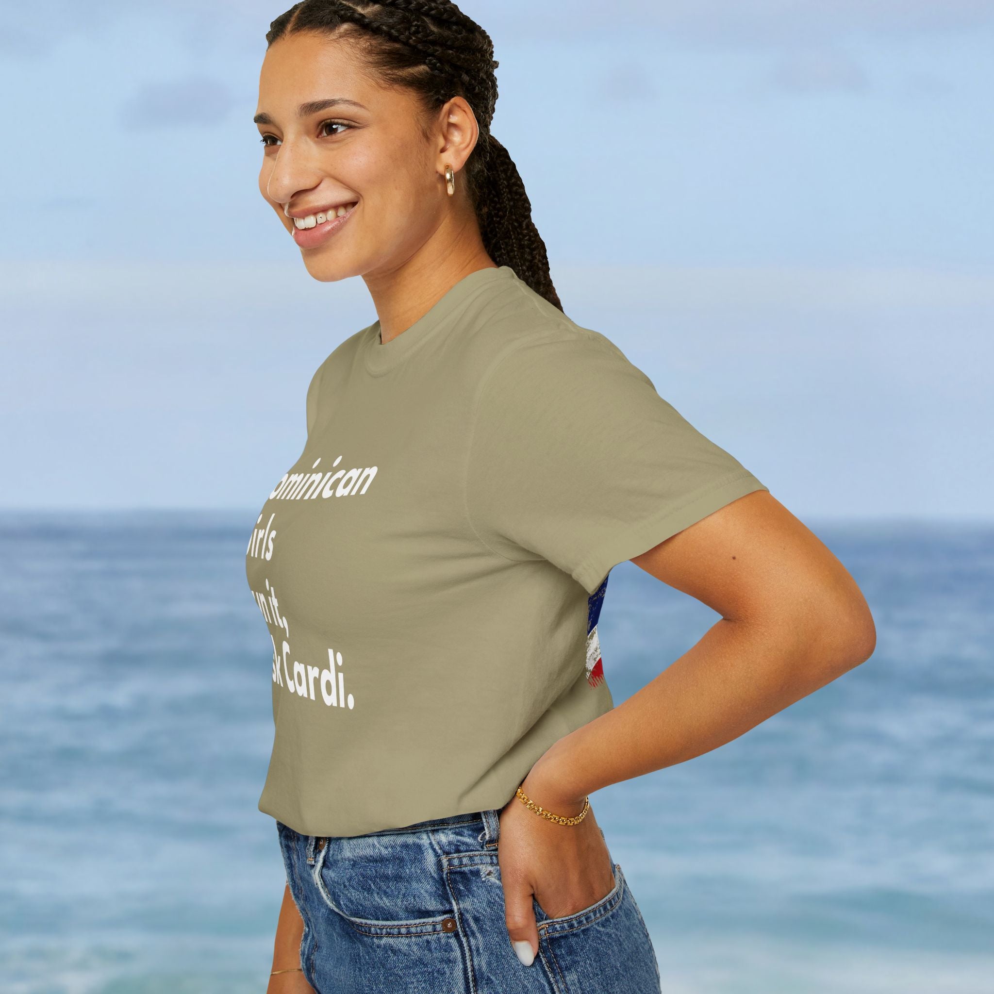 Dominican Girls Run It, Ask Cardi T-Shirt - Irie Blues Boutique