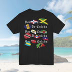 For The Culture Caribbean Flags Unisex T-Shirt - Irie Blues Boutique